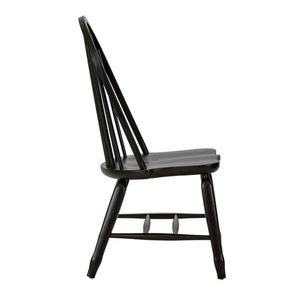 Treasures Bow Back Side Chair - Black (RTA)