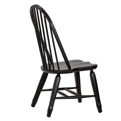Treasures Bow Back Side Chair - Black (RTA)