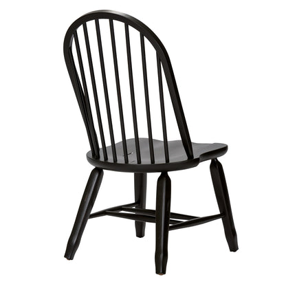 Treasures Bow Back Side Chair - Black (RTA)