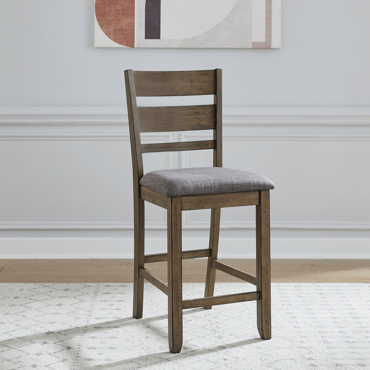 Brook Bay Slat Back Uph Counter Chair (RTA)