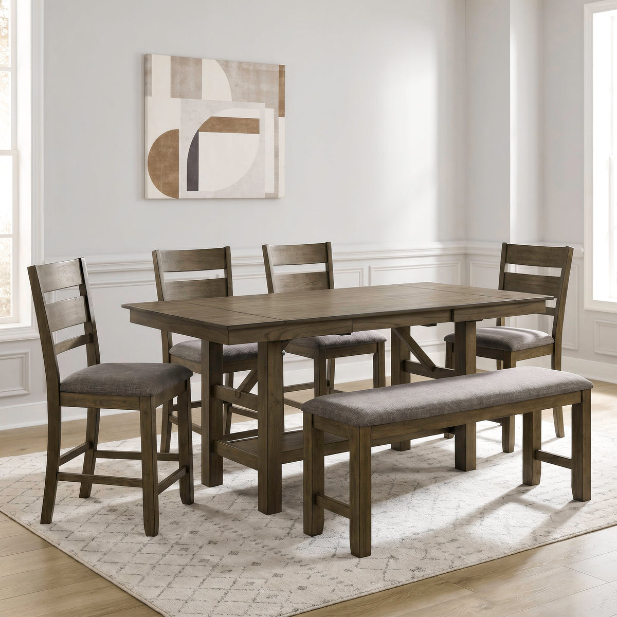 Brook Bay Opt 6 Piece Gathering Table Set