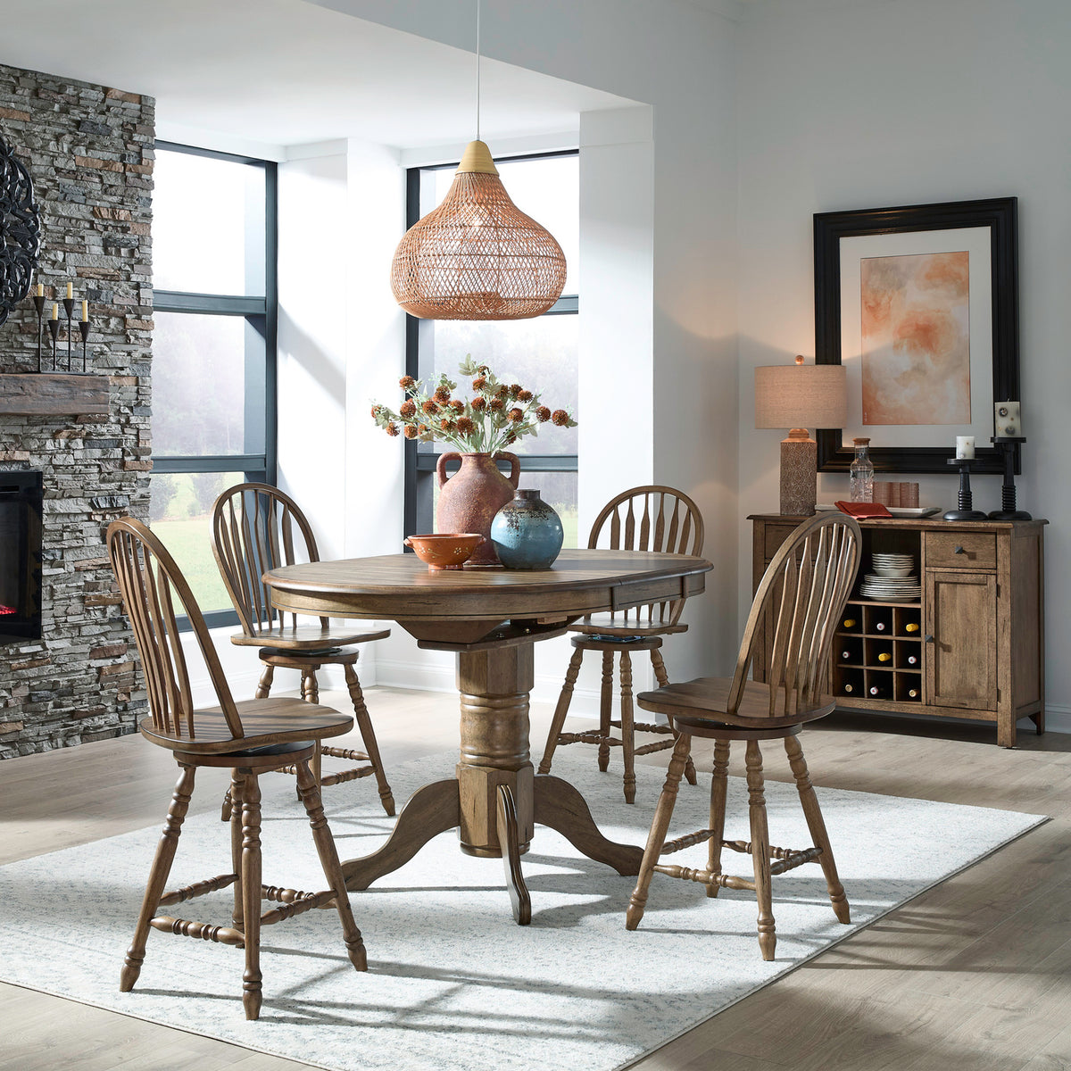Carolina Crossing 5 Piece Gathering Table Set