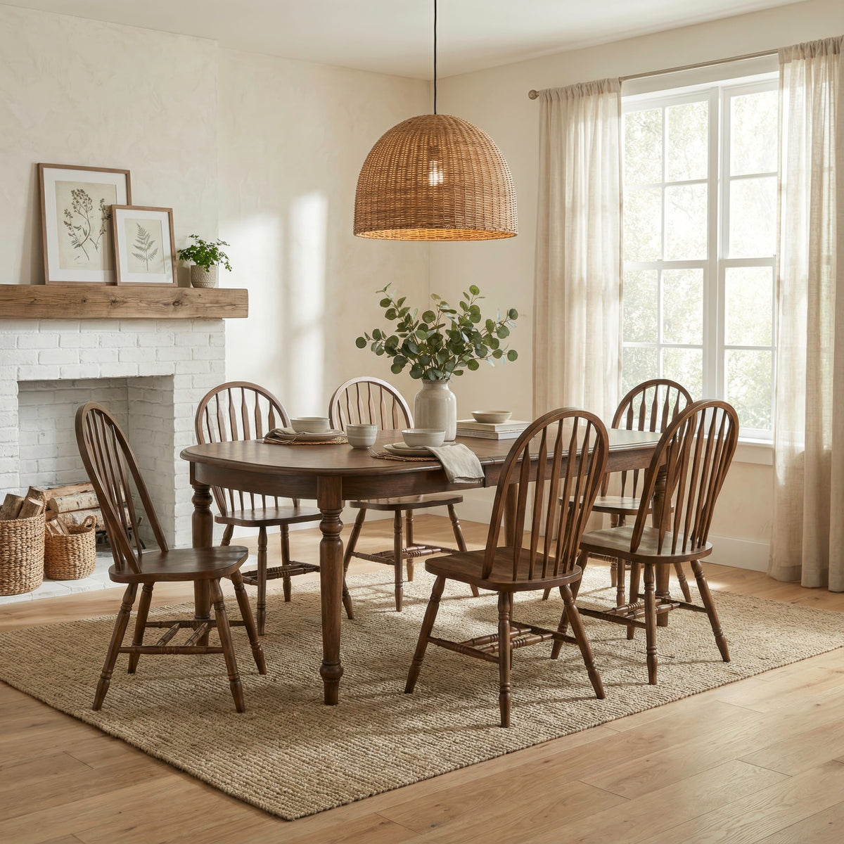 Carolina Crossing 7 Piece Leg Table Set