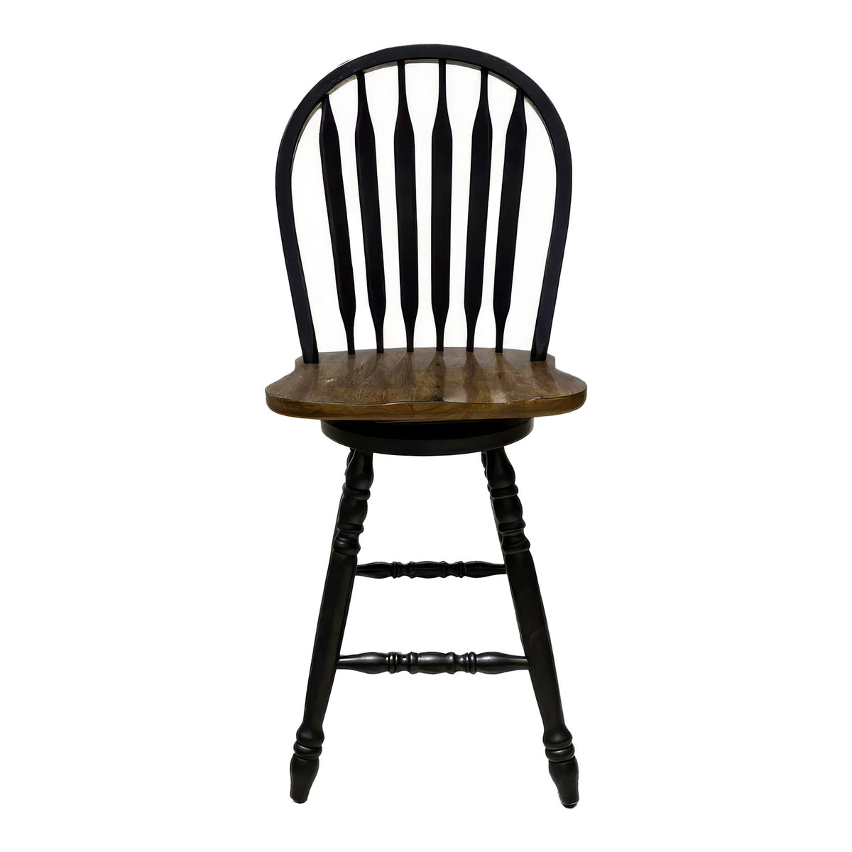 Carolina Crossing Windsor Swivel Counter Chair - Black