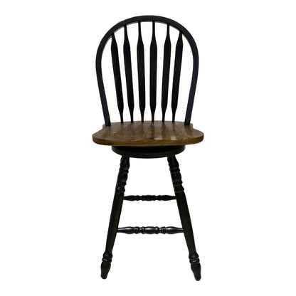 Carolina Crossing Windsor Swivel Counter Chair - Black