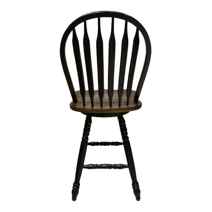 Carolina Crossing Windsor Swivel Counter Chair - Black