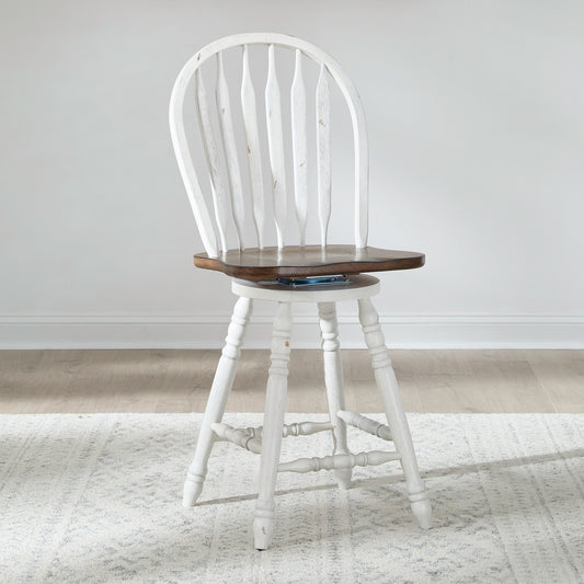 Carolina Crossing Windsor Swivel Counter Chair - White