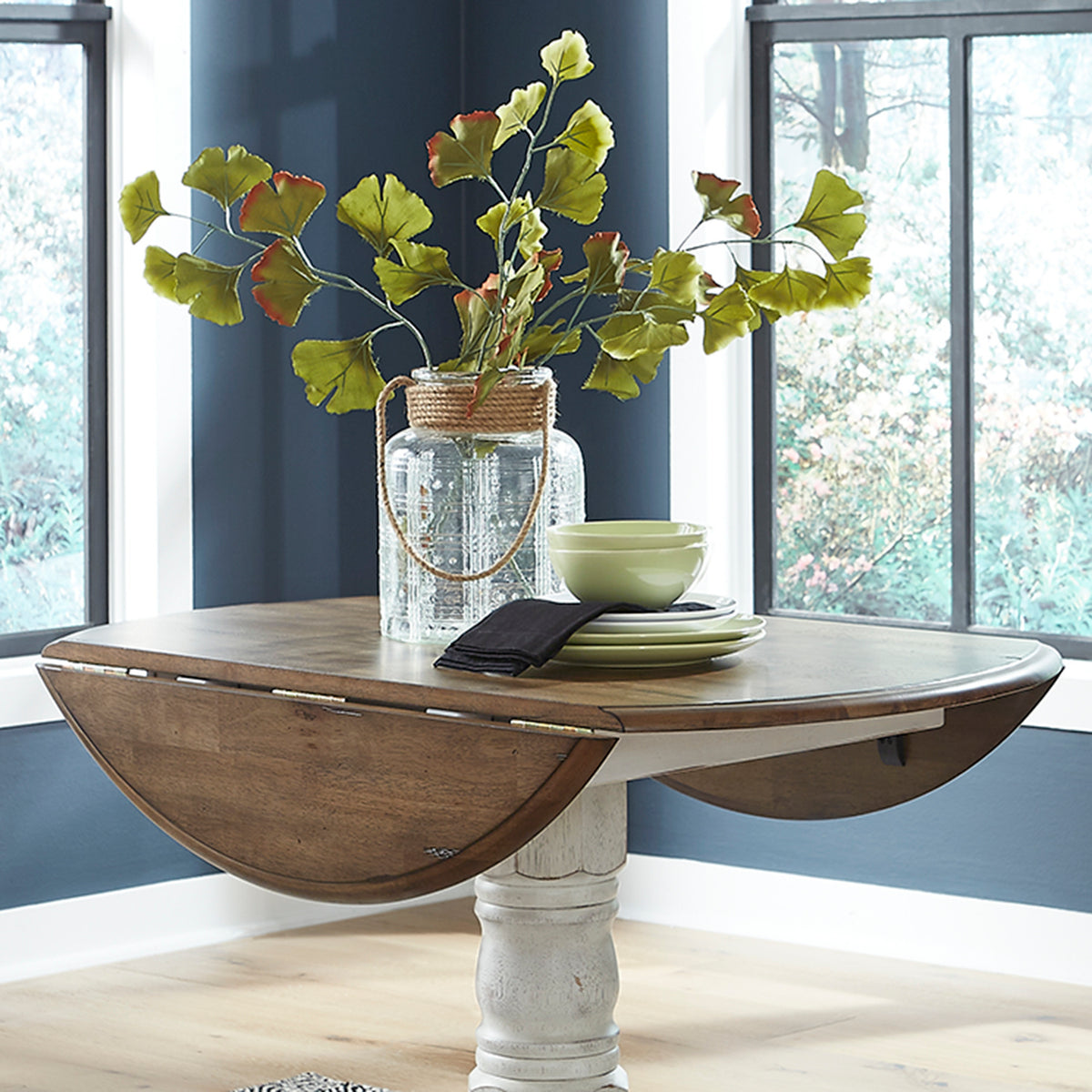 Carolina Crossing Drop Leaf Table Top- White