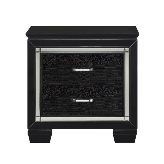 Allura Night Stand, LED Lighting (1916BK-4)