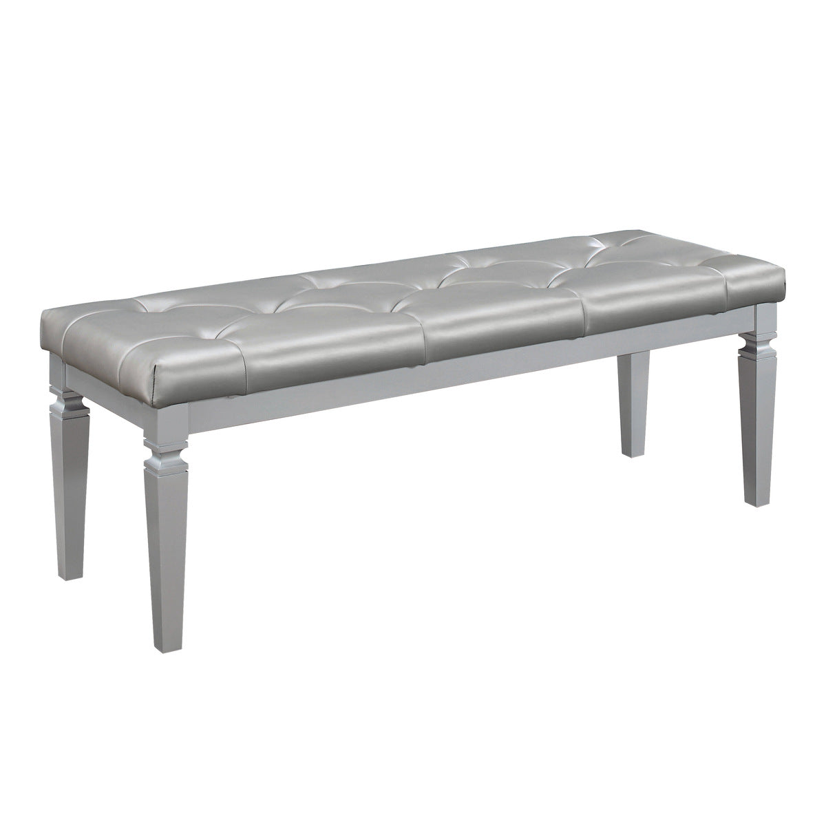 Allura Bed Bench - Silver