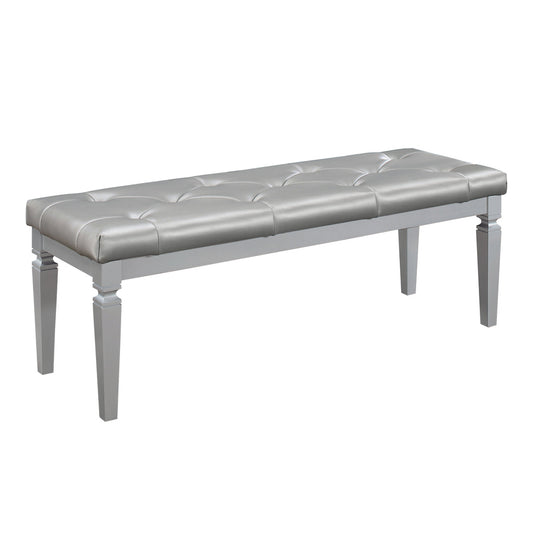 Allura Bed Bench - Silver