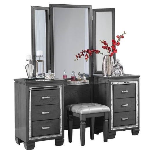 Allura Vanity Dresser with Mirror