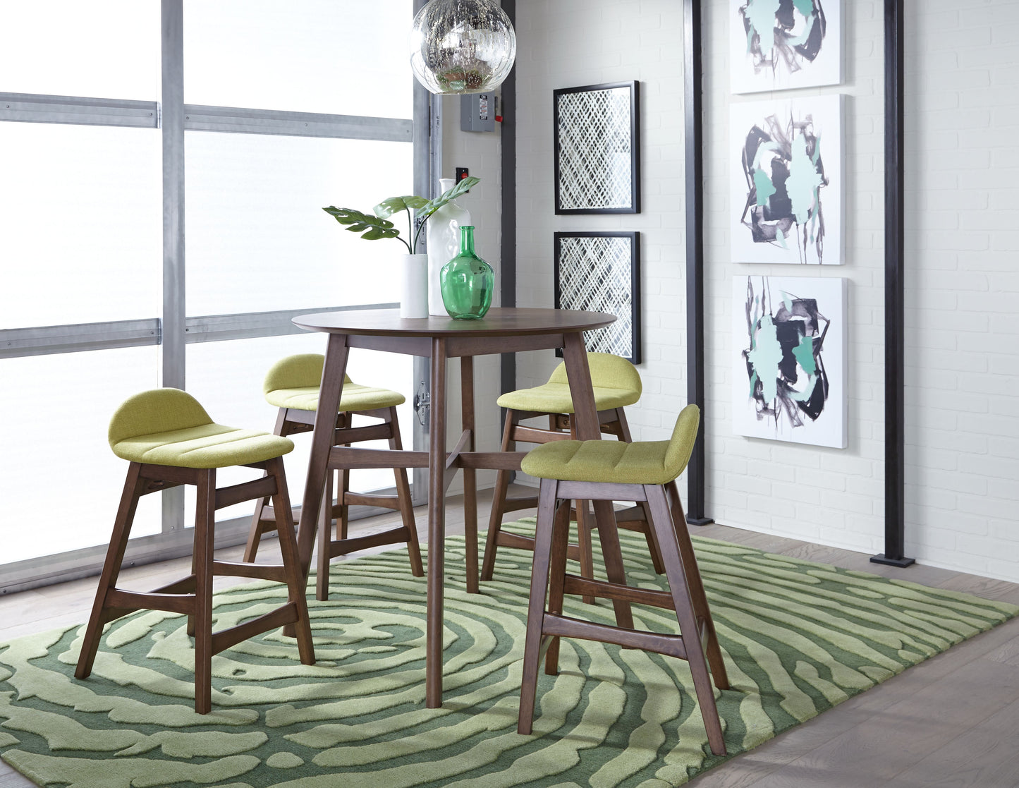Space Savers 24 Inch Counter Chair - Green (RTA)