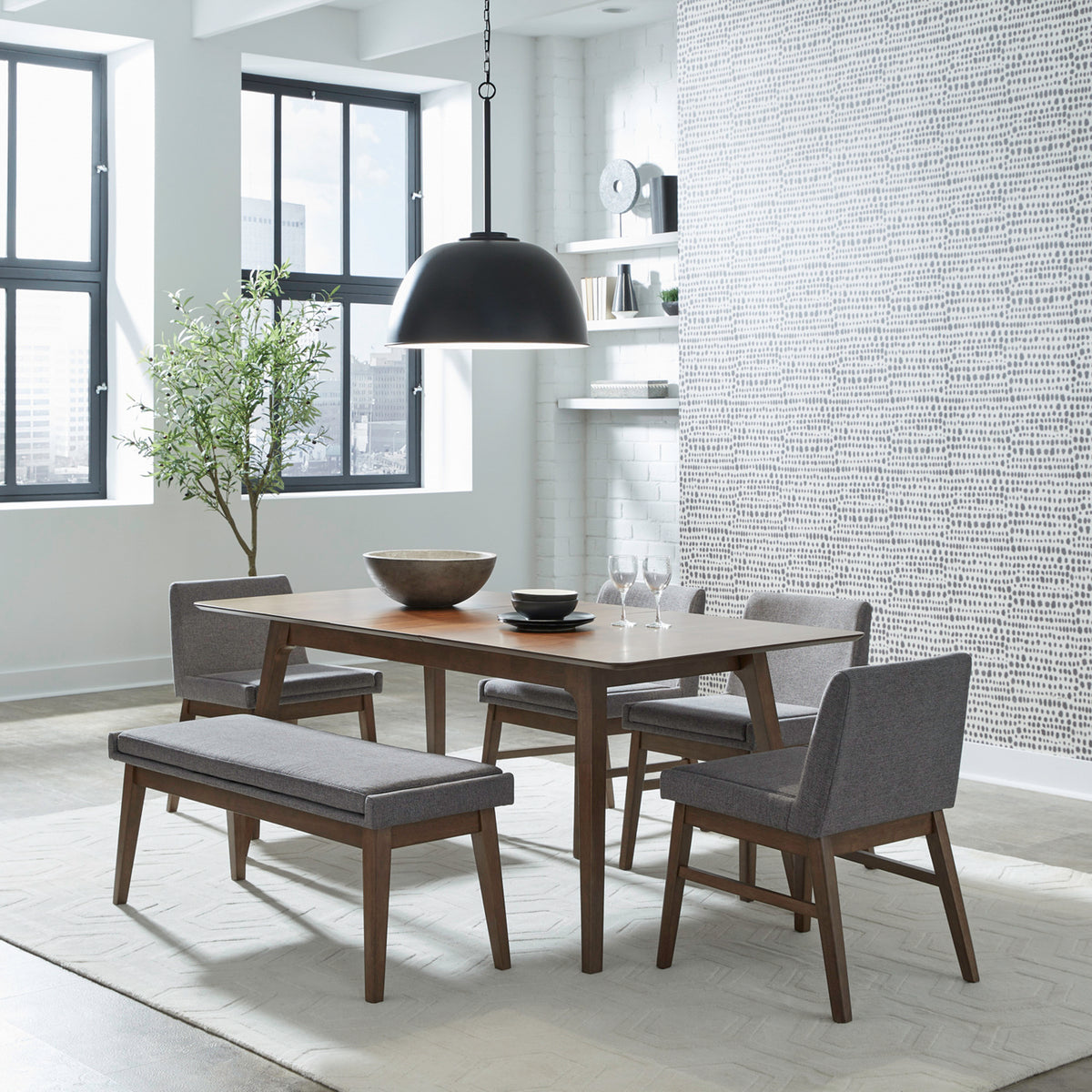 Space Savers 6 Piece Leg Table Set