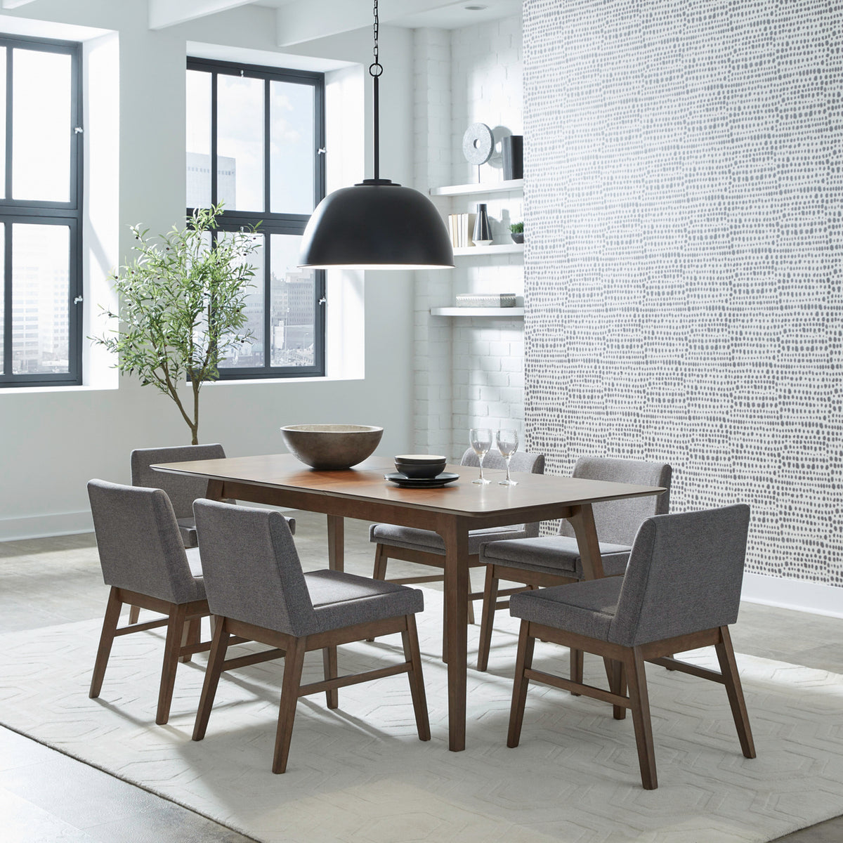 Space Savers 7 Piece Leg Table Set