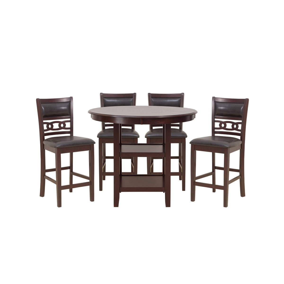 5Pc Pack Counter Height Set, Ebony Mindy