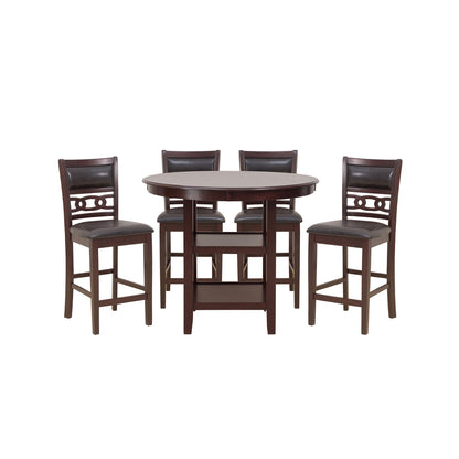 5Pc Pack Counter Height Set, Ebony Mindy