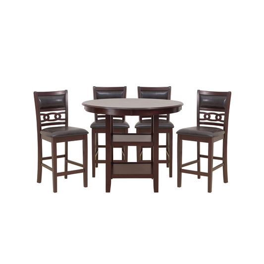 5Pc Pack Counter Height Set, Ebony Mindy
