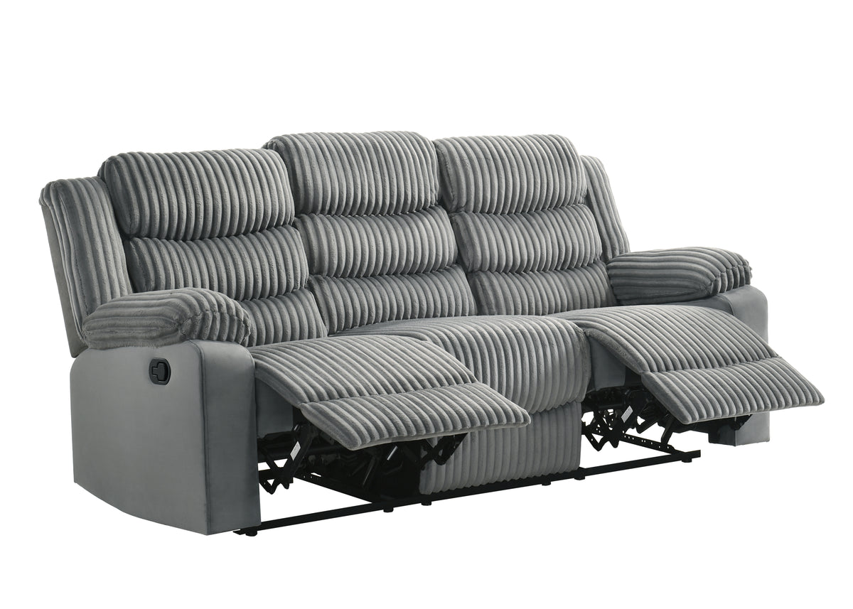 Max Reclining Sofa (Gray)
