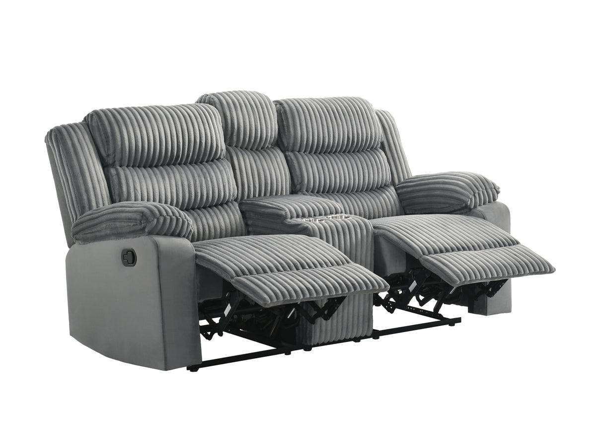 Max Console Loveseat (Gray)