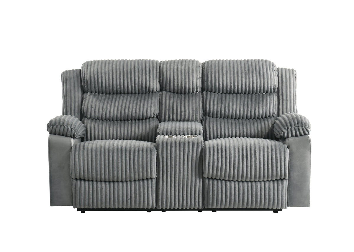Max Console Loveseat (Gray)