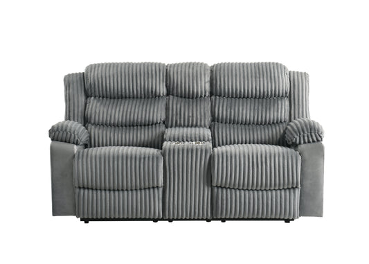 Max Console Loveseat (Gray)