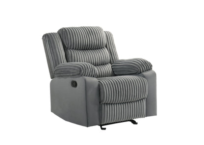 Max Reclining Sofa & Loveseat (Gray)