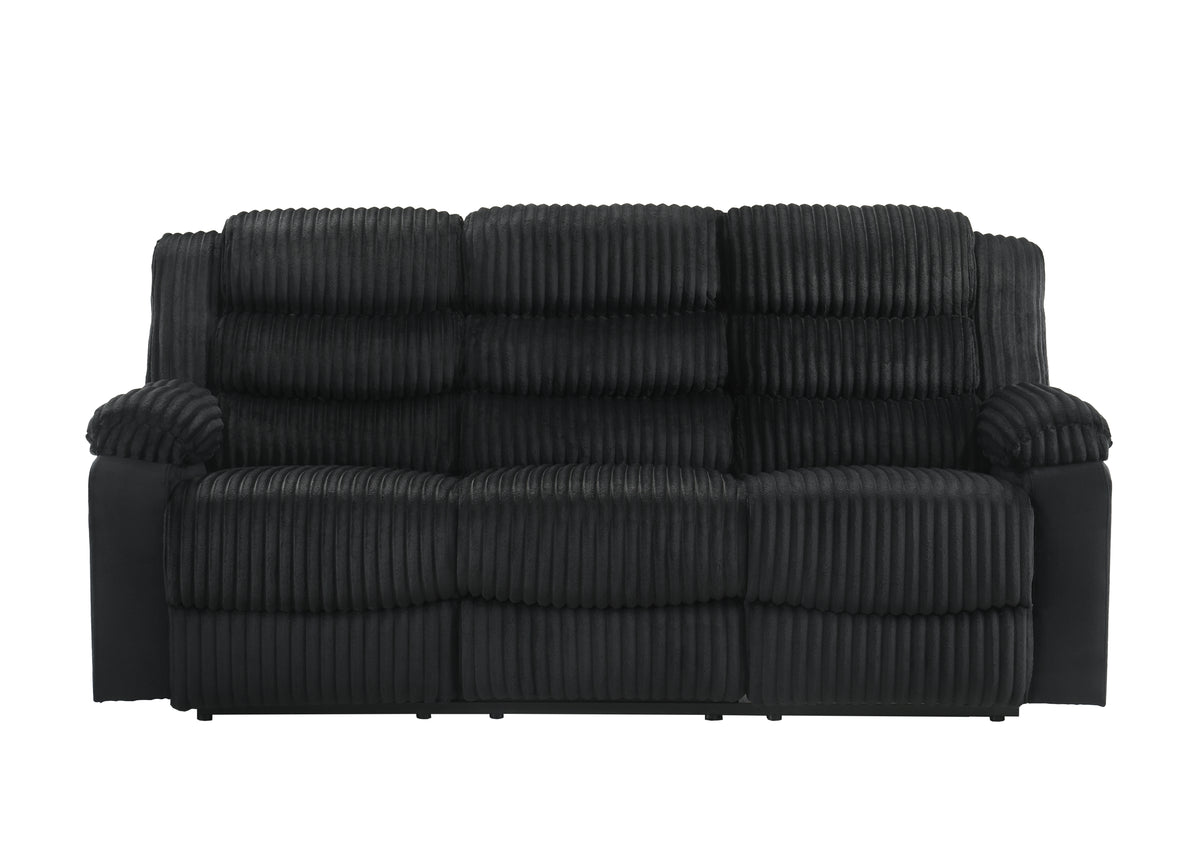Max Reclining Sofa (Black)