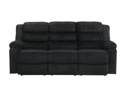 Max Reclining Sofa & Loveseat (Black)