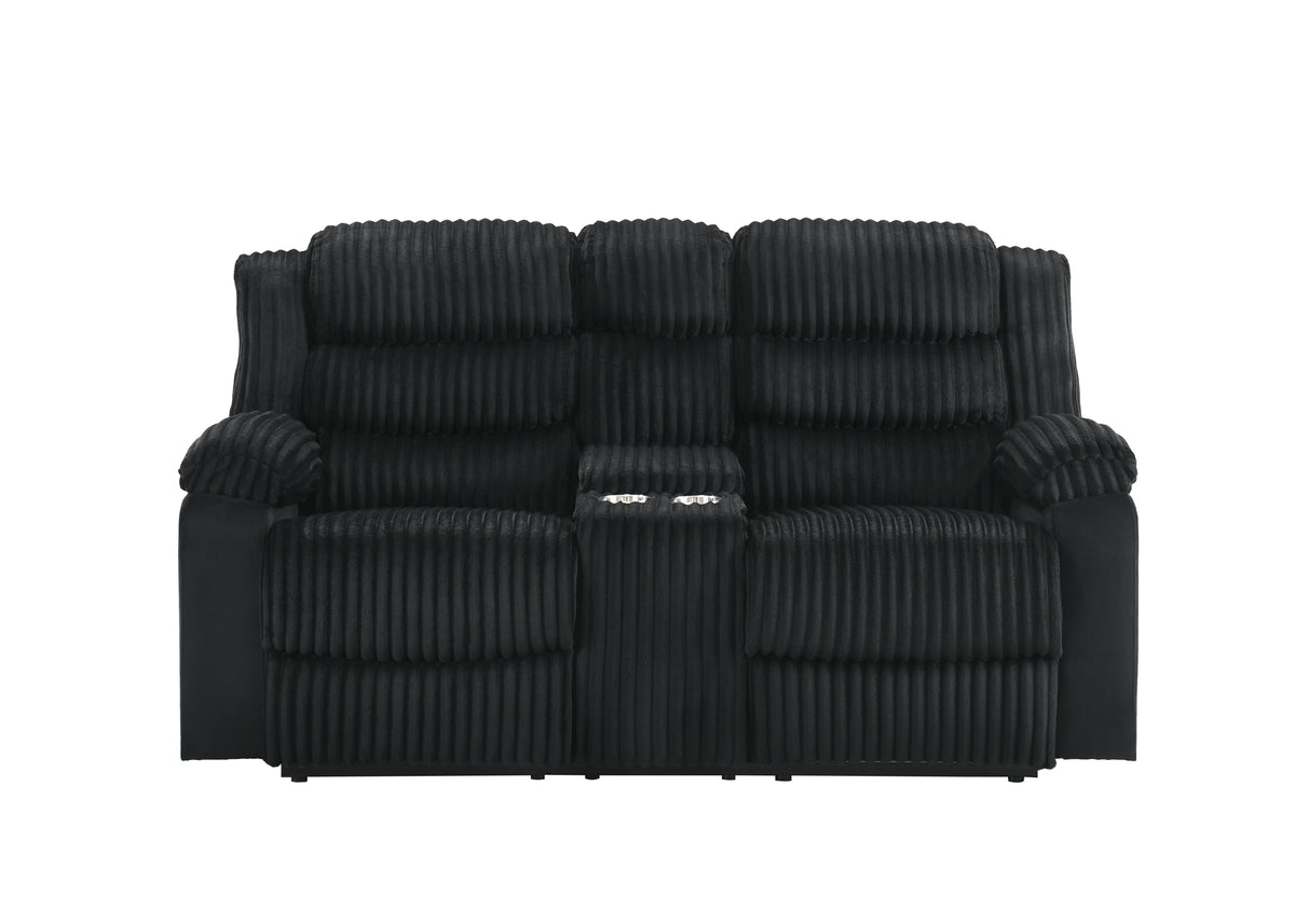Max Console Loveseat (Black)