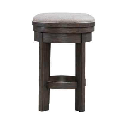 Lennox Hill Uph Swivel Console Stool