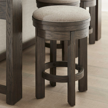 Lennox Hill Uph Swivel Console Stool