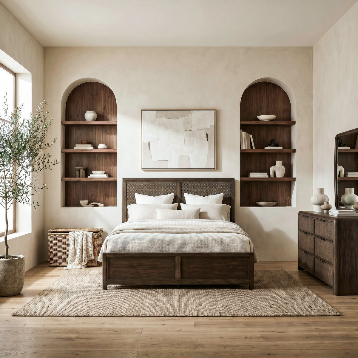 Skye View Queen Panel Bed, Dresser & Mirror