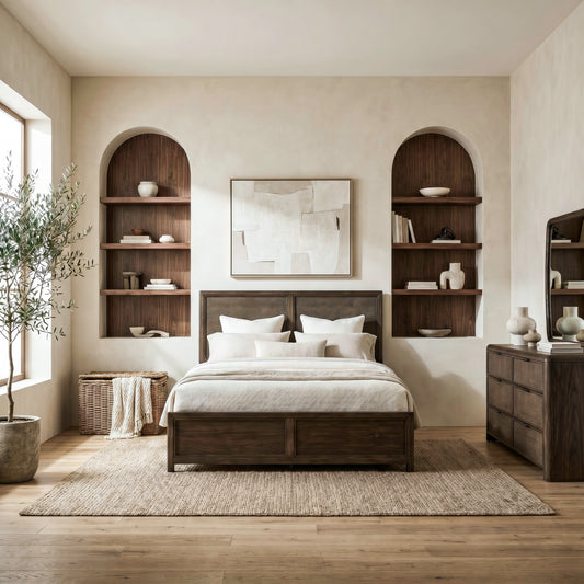 Skye View Queen Panel Bed, Dresser & Mirror