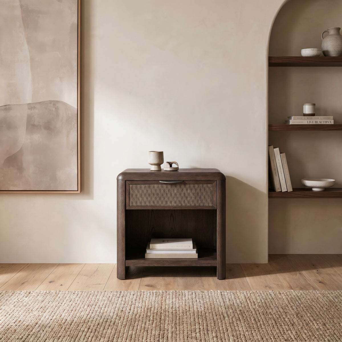 Skye View 1 Drawer Nightstand w/ Charging Station