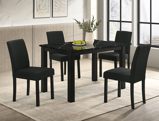 Resia Dining Group - Black (2120BK-5P)