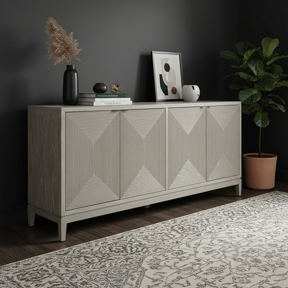 Kinsley 4 Door Accent Cabinet