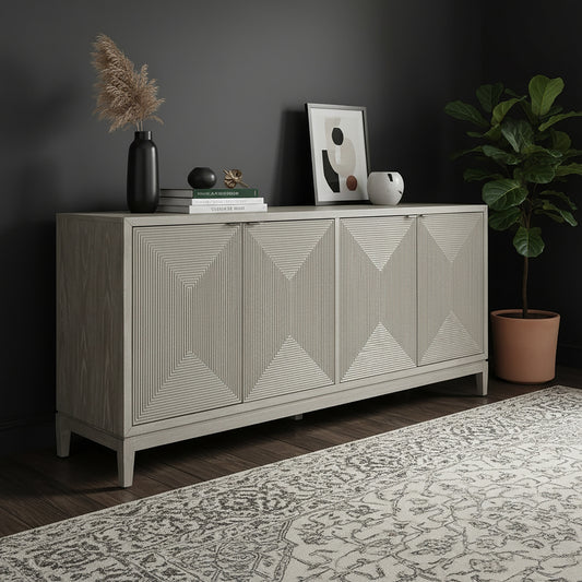 Kinsley 4 Door Accent Cabinet