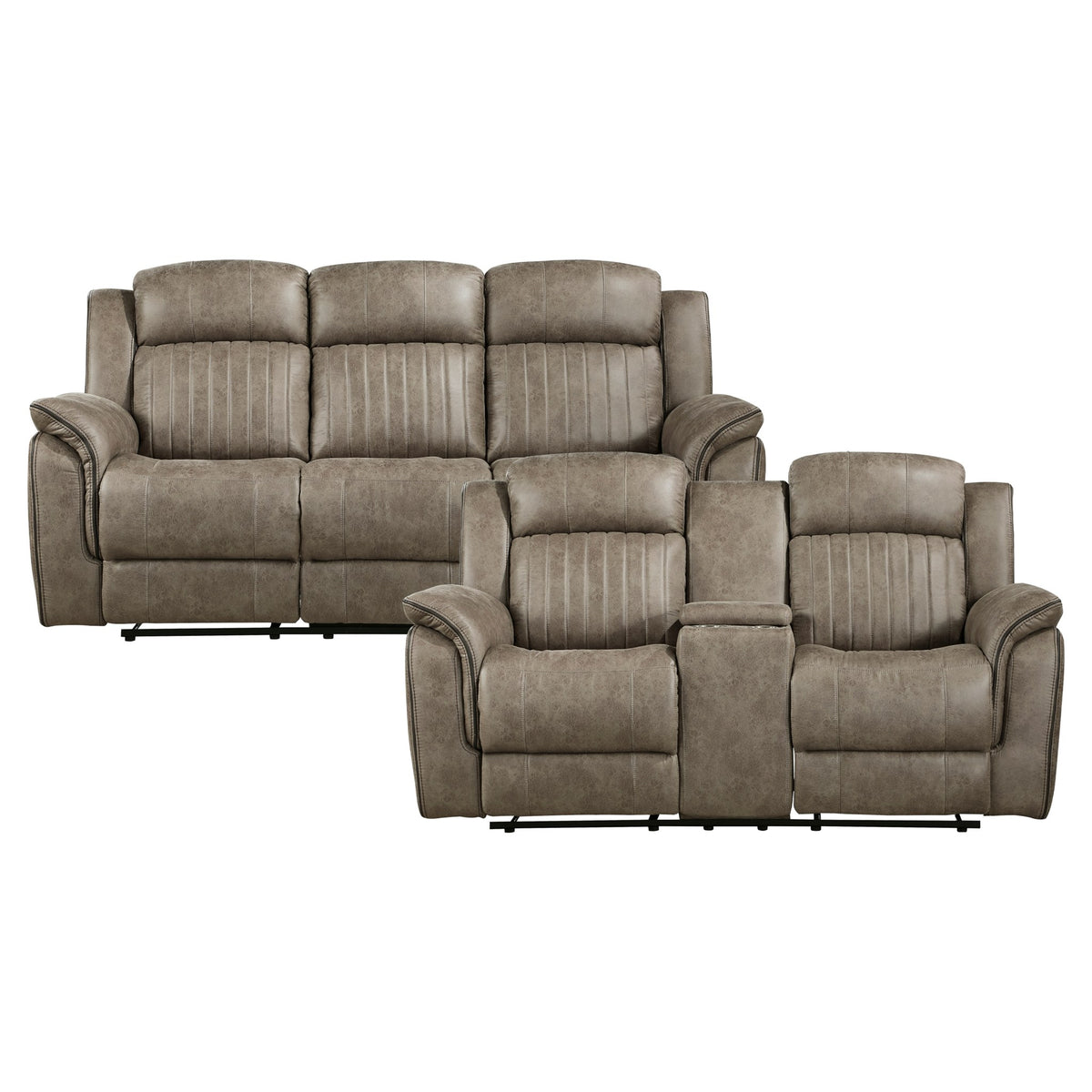 Centeroak 2-Piece Living Room Set (Sofa and Love Seat)