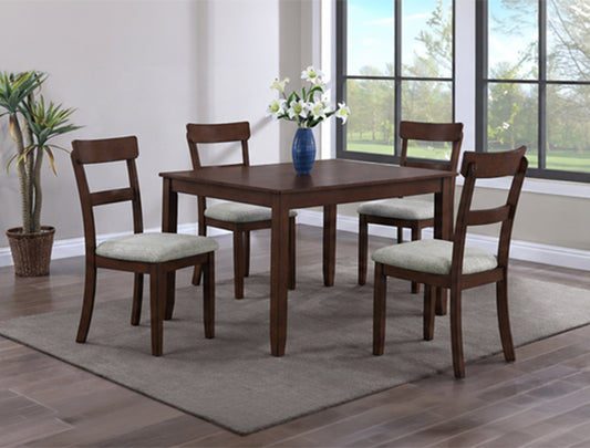 Henderson 5-Pk Dinette Set Brown (2254BR-SET)