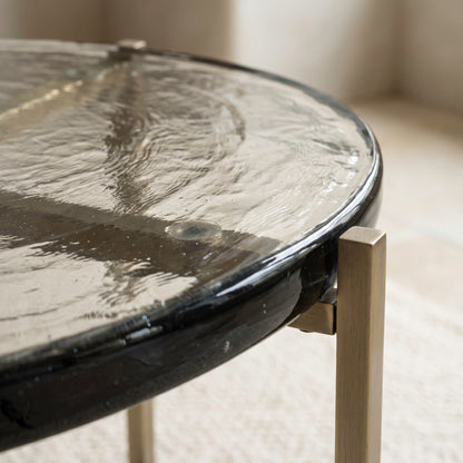 Halo Cast Glass Nesting Tables