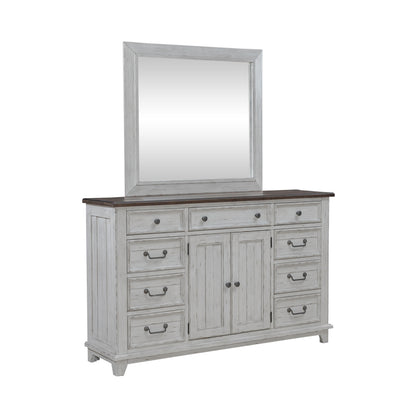 River Place Dresser & Mirror Bedroom Set