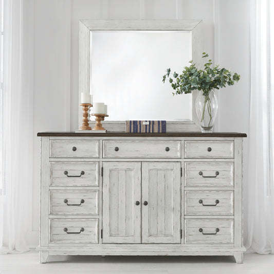 River Place Dresser & Mirror Bedroom Set