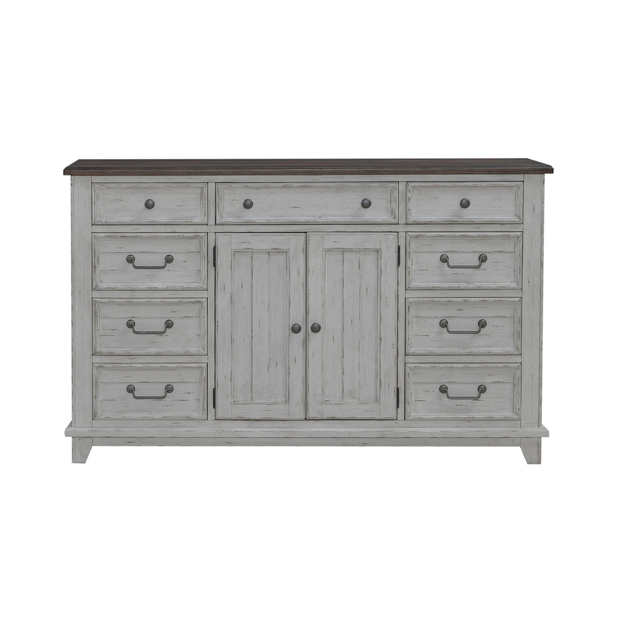 River Place 2 Door 9 Drawer Dresser