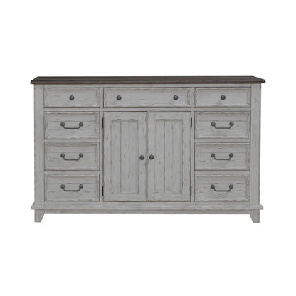 River Place 2 Door 9 Drawer Dresser