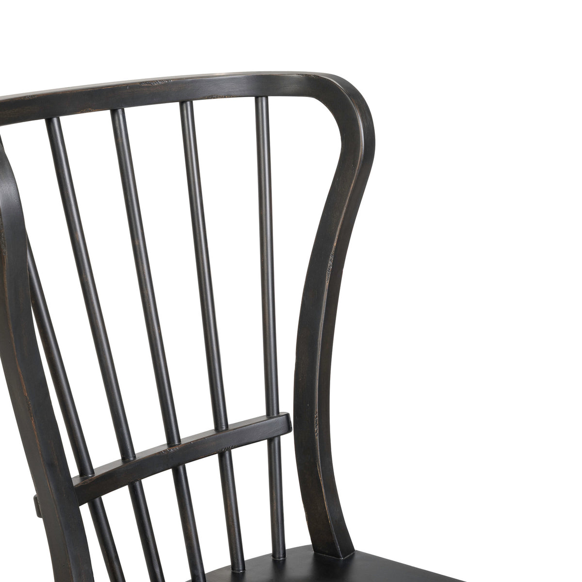 River Place Windsor Back Side Chair - Black (RTA)