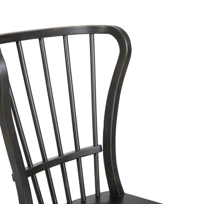 River Place Windsor Back Side Chair - Black (RTA)