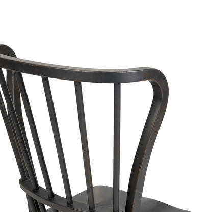 River Place Windsor Back Side Chair - Black (RTA)