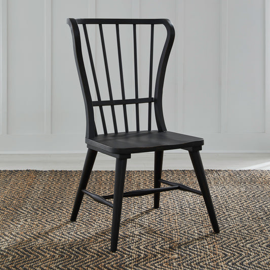 River Place Windsor Back Side Chair - Black (RTA)
