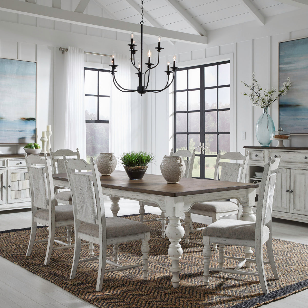 River Place 7 Piece Rectangular Table Set